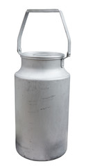 Vintage milk can. Clipping path included.