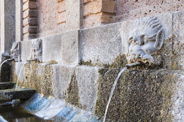 Fountain of Rigombro. Acquapendente. Lazio. Italy.