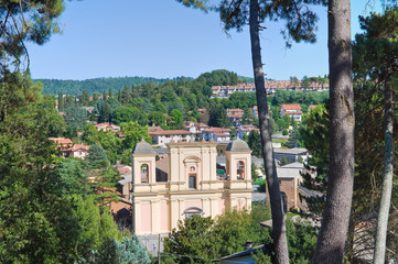 Panoramic view of Acquapendente. Lazio. Italy.
