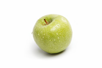 Fresh fruits. Apple isolated on a white background.