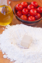 Focaccia bread ingredients