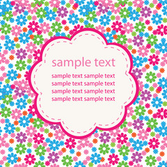 greeting card with bright colors