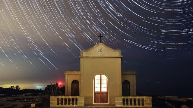 Star Trails over Chape