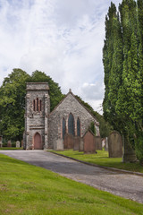 Fototapeta na wymiar Budynek, Kościół, Corsock, Dumfriesshire, Szkocja