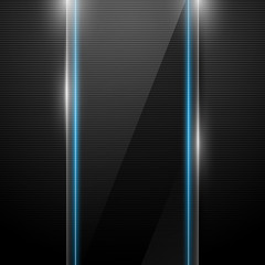 vector background with glass panel
