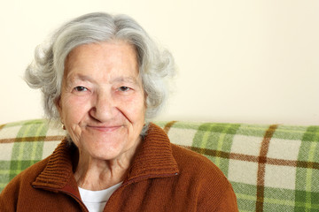 Portrait of a happy senior woman
