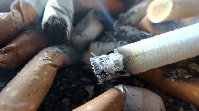 full ashtray