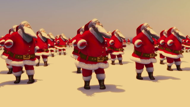 Santas Dacing (Loop)