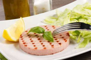 hamburger di prosciutto