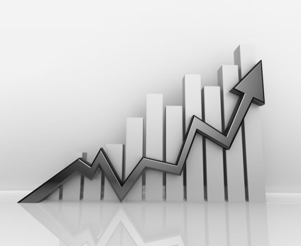 3D Arrow Business Chart