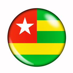 Button flag of Togo
