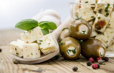 Feta Cheese and Olives