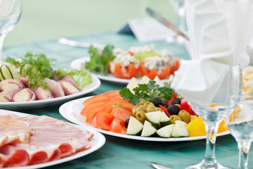 Wedding table setting