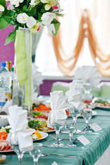 Wedding table setting
