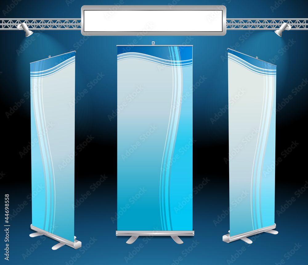 Poster vector roll up banner display
