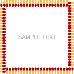 match isolated on white background