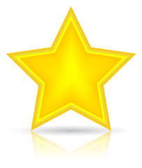 Golden star vector illustration