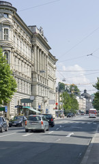 Fototapeta na wymiar Salzburg ulica dekoracje