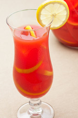Chilled Orange Lemon Sangria