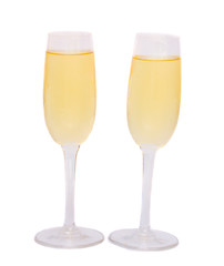 two glasses of champagne