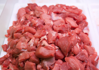 fresh sliced meat