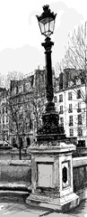 Laternenmast in Paris