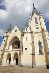 Fototapeta na wymiar Levoca - basilica of Visitation of Virgin Mary