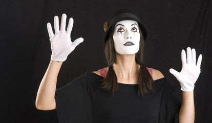Mime Looks Up © Christopher Boswell