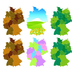 ドイツ　地図　風景　自然