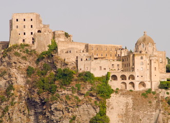 Castello Araonese - Detailansicht, Ischia,Italien