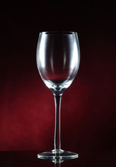 Empty wine glass