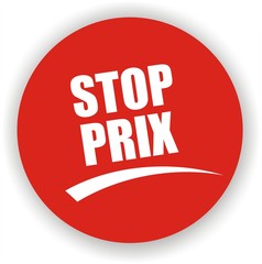 étiquette stop prix