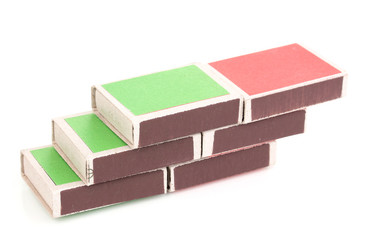 matches isolated on white