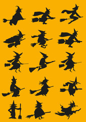 witches silhouettes