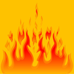 Burn flame fire vector background