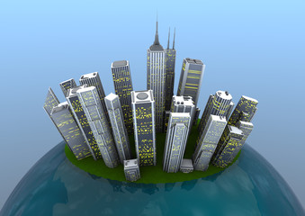 Big City on a little planet