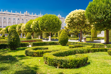 Naklejka premium Royal Gardens in Madrid