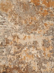Bonifacio fortifaction wall plaster, Corsica, France