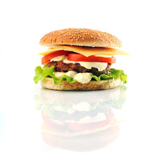 hamburger with cutlet