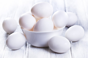 white eggs