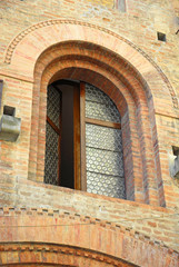 Fototapeta na wymiar Włochy, Reggio Emilia Captain okno Zamek