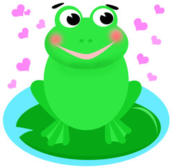 frog in love