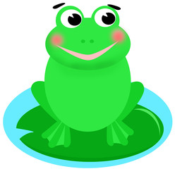 happy smiling frog
