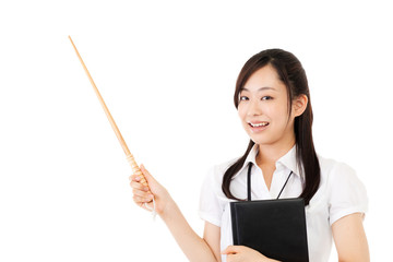 Beautiful young business woman. Portrait of asian.