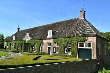 Fototapeta na wymiar Coach House of castle Eerde in Ommen, Netherlands.