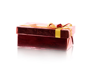 Red Gift Box on white background