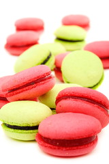 Colorful french macaroons.