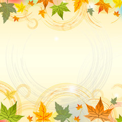 autumn background with circles