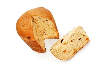 Panettone and slice
