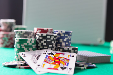 blackjack in a casino